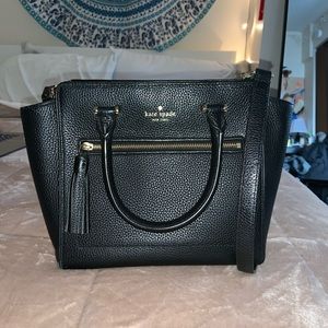 KATE SPADE BLACK LEATHER PURSE!!